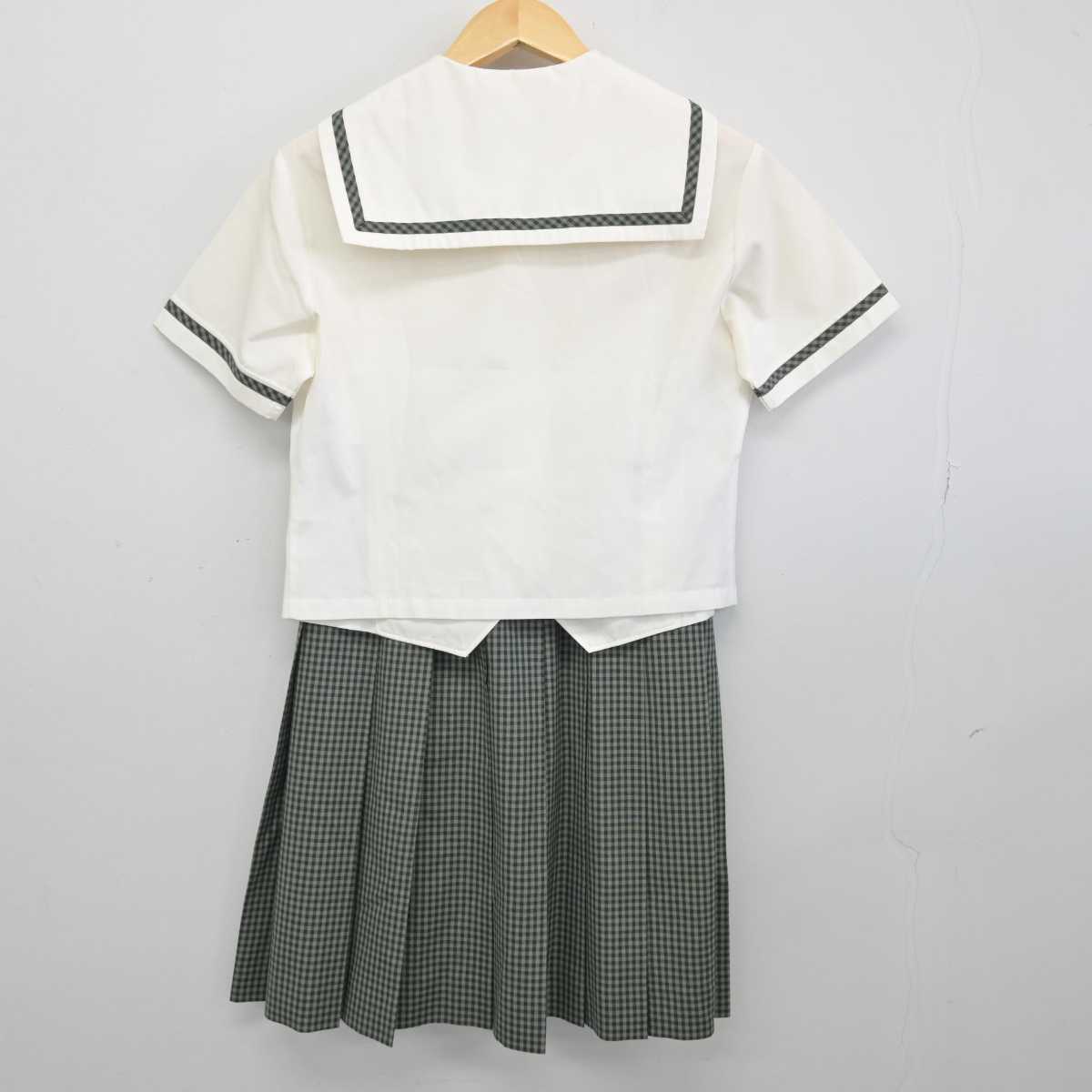 【中古】長野県 佐久長聖中学高等学校(旧制服) 女子制服 2点 (セーラー服・スカート) sf046611