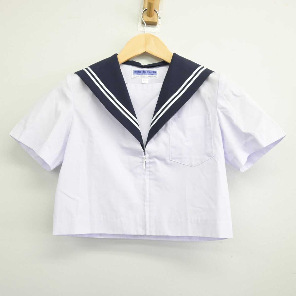 【中古】愛知県 師勝中学校 女子制服 2点 (セーラー服・スカート) sf046615