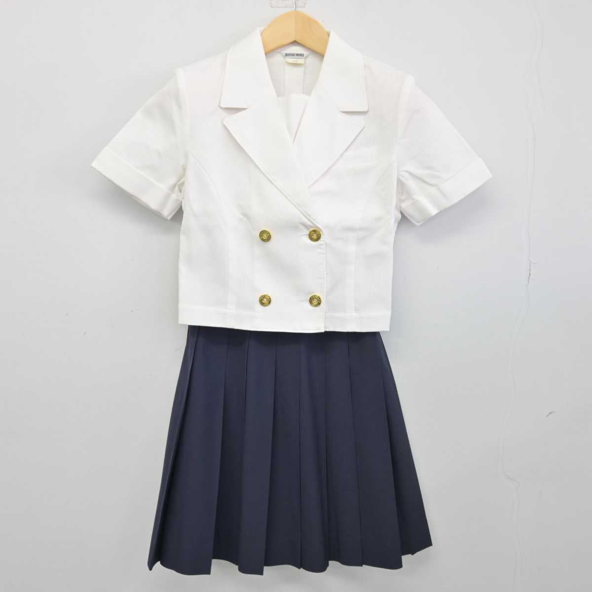 【中古】茨城県 聖徳大学附属取手聖徳高等学校 女子制服 2点 (シャツ・スカート) sf046618