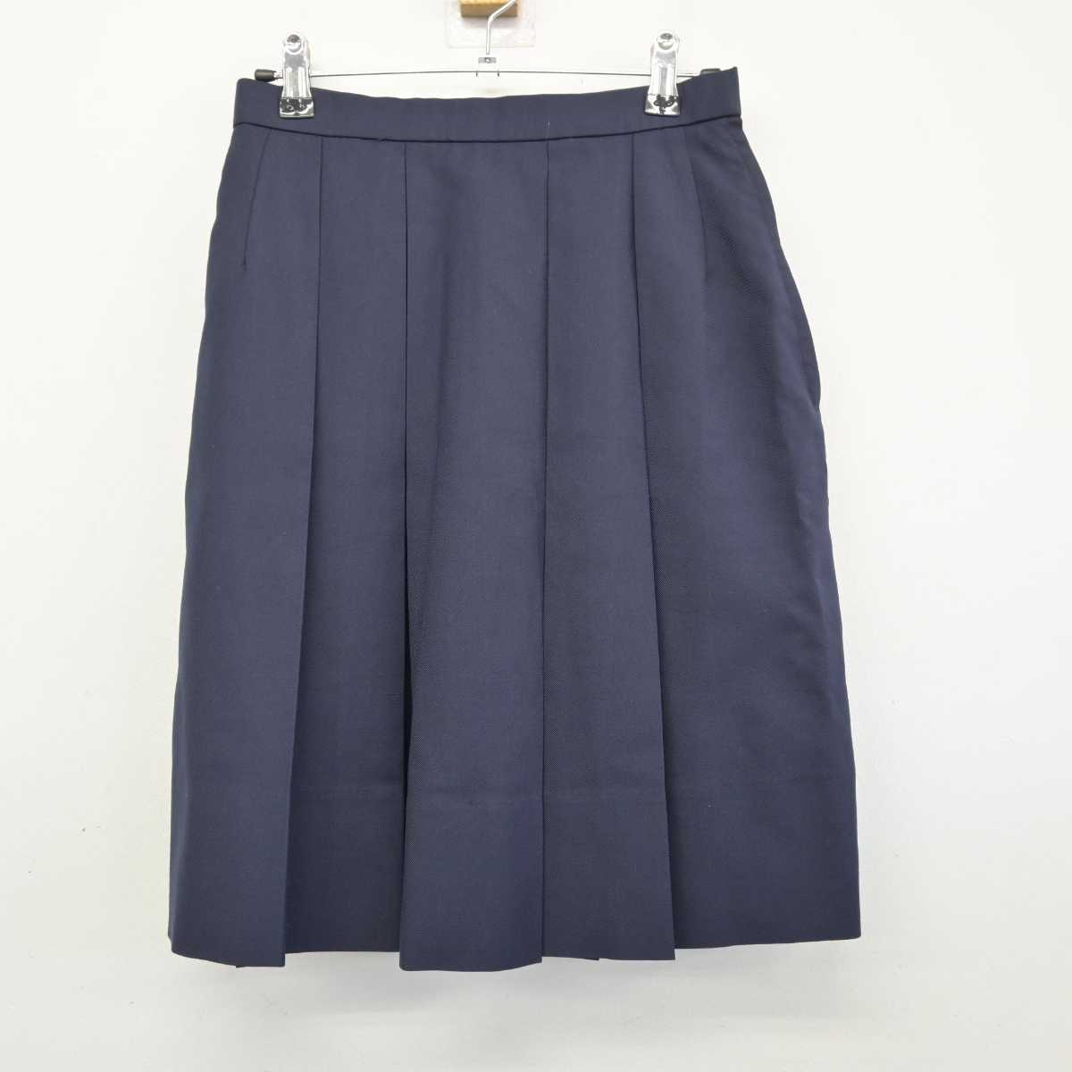 【中古】神奈川県 御成中学校 女子制服 5点 (ブレザー・ベスト・シャツ・スカート) sf046625