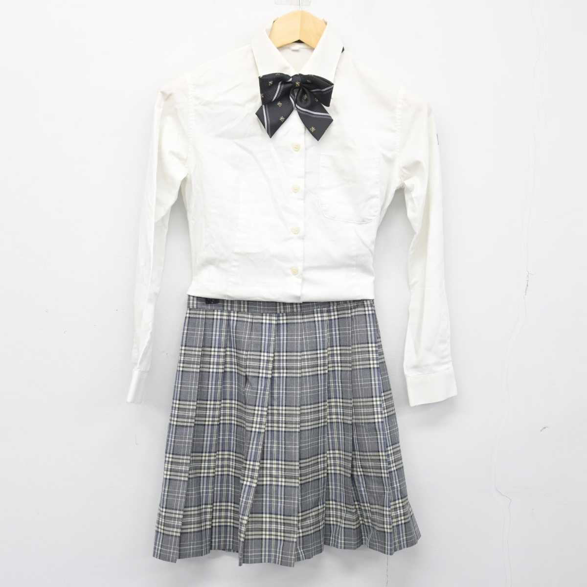 【中古】三重県 青山高等学校 女子制服 4点 (ブレザー・シャツ・スカート) sf046636