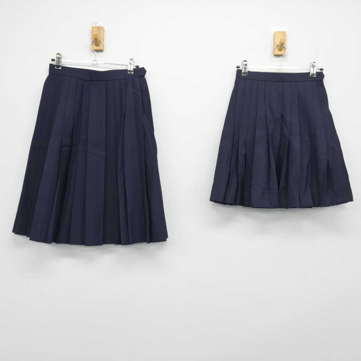 【中古】愛知県 名古屋市立供米田中学校 女子制服 3点 (セーラー服・スカート) sf046647