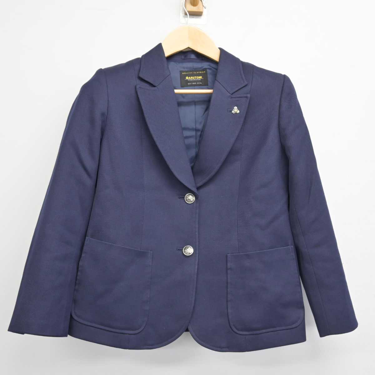 【中古】千葉県 船橋市立高根中学校 女子制服 3点 (ブレザー・シャツ・スカート) sf046655