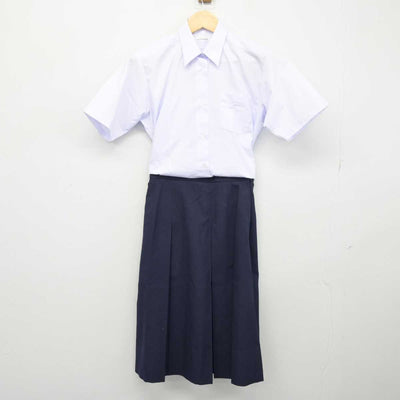 【中古】千葉県 船橋市立高根中学校 女子制服 2点 (シャツ・スカート) sf046656