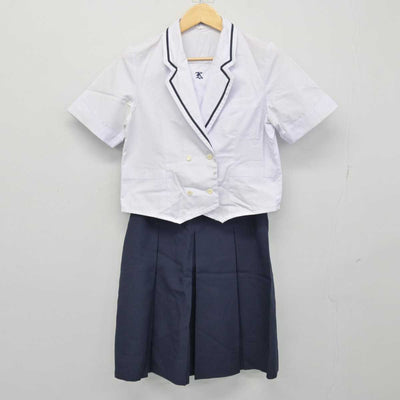 【中古】和歌山県 近畿大学附属和歌山高等学校中学校/旧制服 女子制服 2点 (シャツ・スカート) sf046660