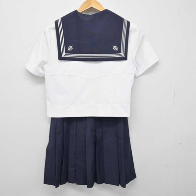 【中古】神奈川県 湘南白百合学園中学校 女子制服 3点 (セーラー服・スカート) sf046669