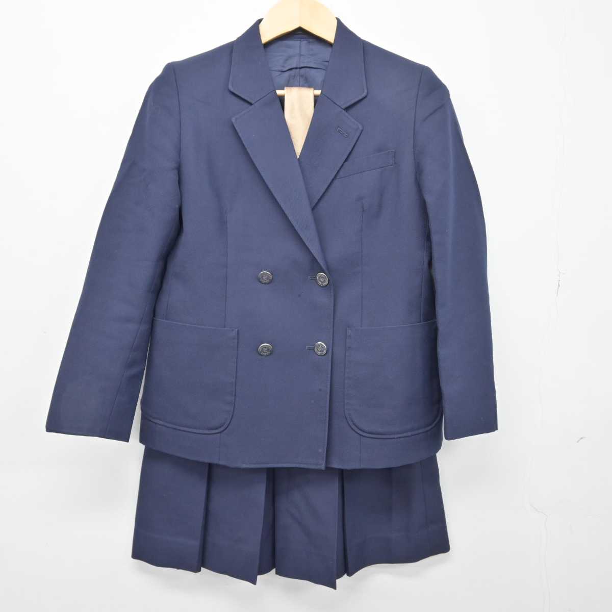 【中古】神奈川県 海老名高等学校 女子制服 4点 (ブレザー・スカート) sf046673