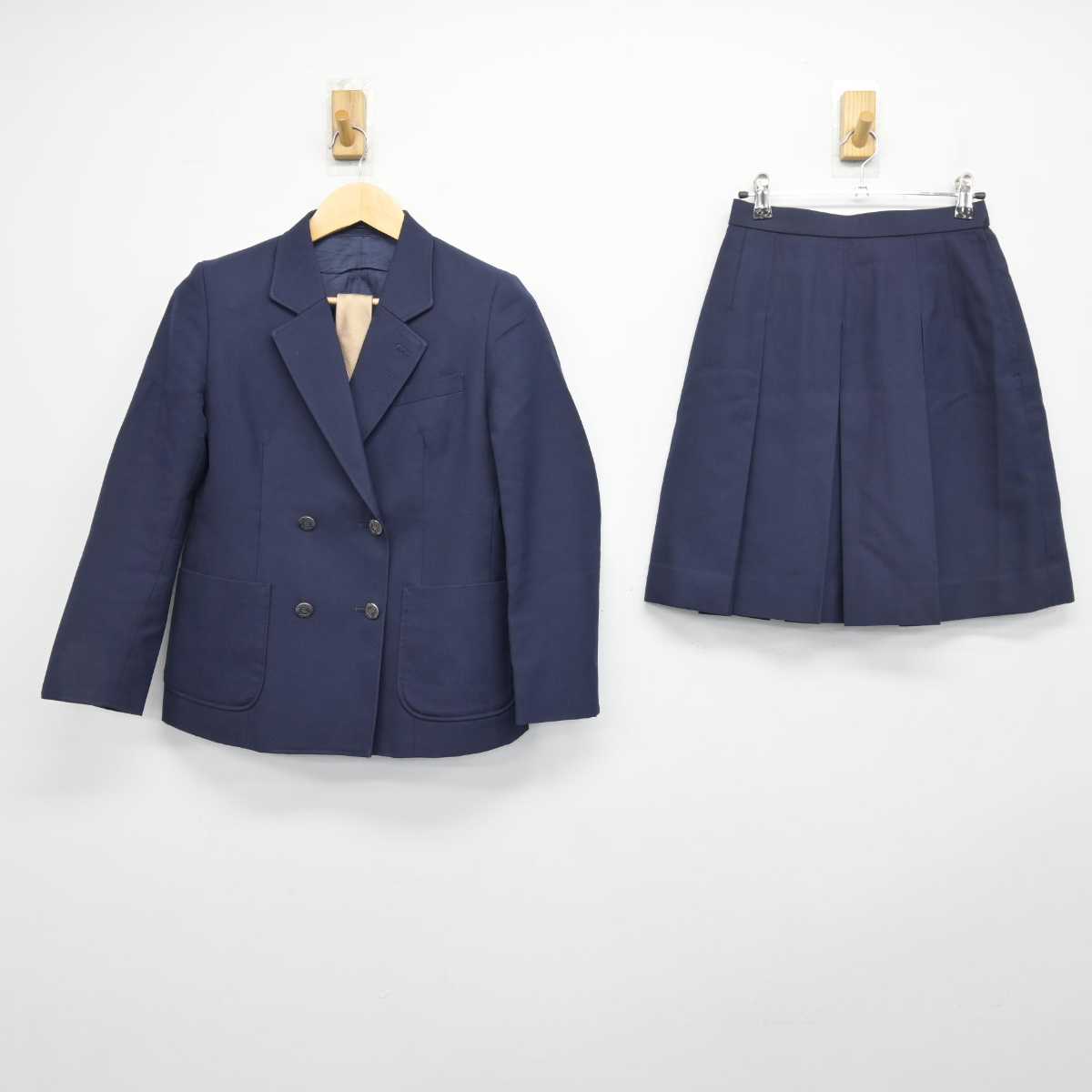 【中古】神奈川県 海老名高等学校 女子制服 4点 (ブレザー・スカート) sf046673