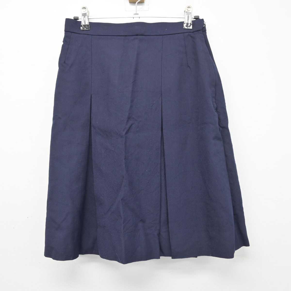 【中古】和歌山県 近畿大学附属和歌山中学校/旧制服 女子制服 4点 (ブレザー・ベスト・シャツ・スカート) sf046675