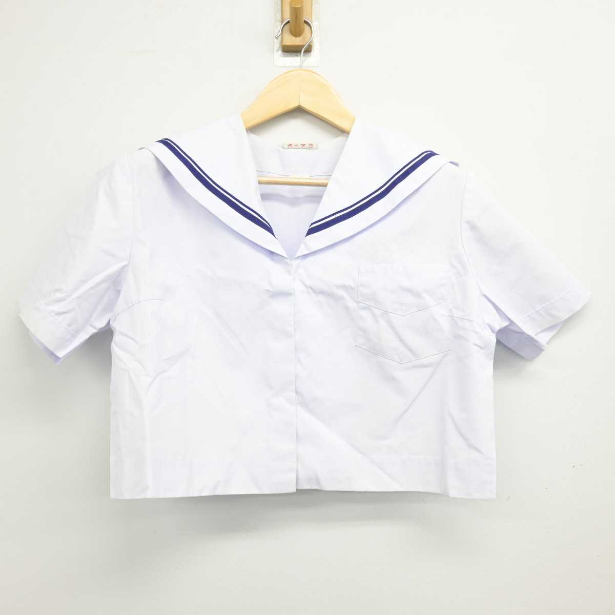 【中古】和歌山県 楠見中学校 女子制服 2点 (セーラー服・スカート) sf046677