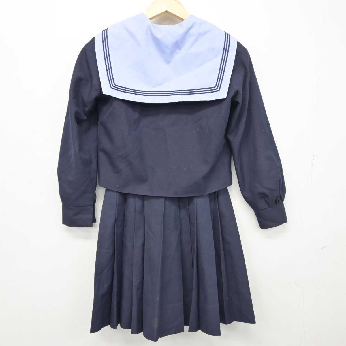 【中古】大阪府 西陵中学校 女子制服 4点 (セーラー服・スカート) sf046684