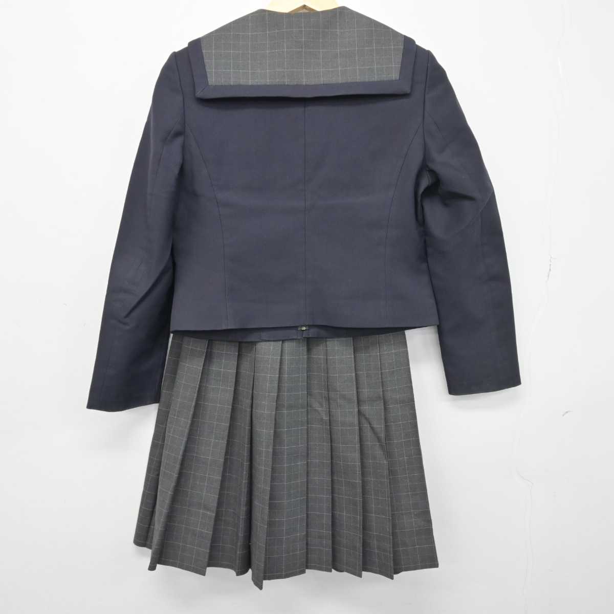 【中古】北海道 倶知安中学校 女子制服 3点 (ブレザー・スカート) sf046689