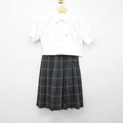 【中古】栃木県 栃木農業高等学校 女子制服 3点 (シャツ・スカート) sf046700