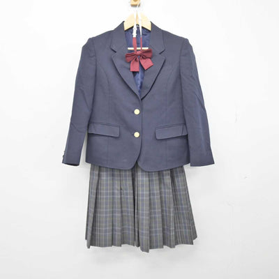 【中古】栃木県 鹿沼市立北中学校 女子制服 4点 (ブレザー・ニット・スカート) sf046702