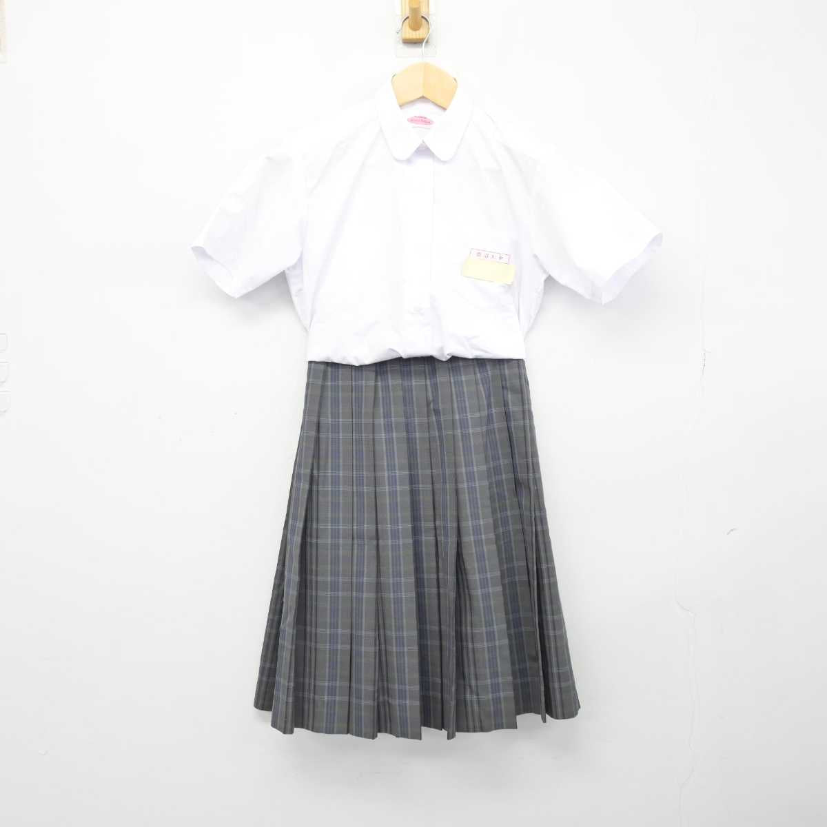 【中古】栃木県 鹿沼市立北中学校 女子制服 3点 (シャツ・スカート) sf046703