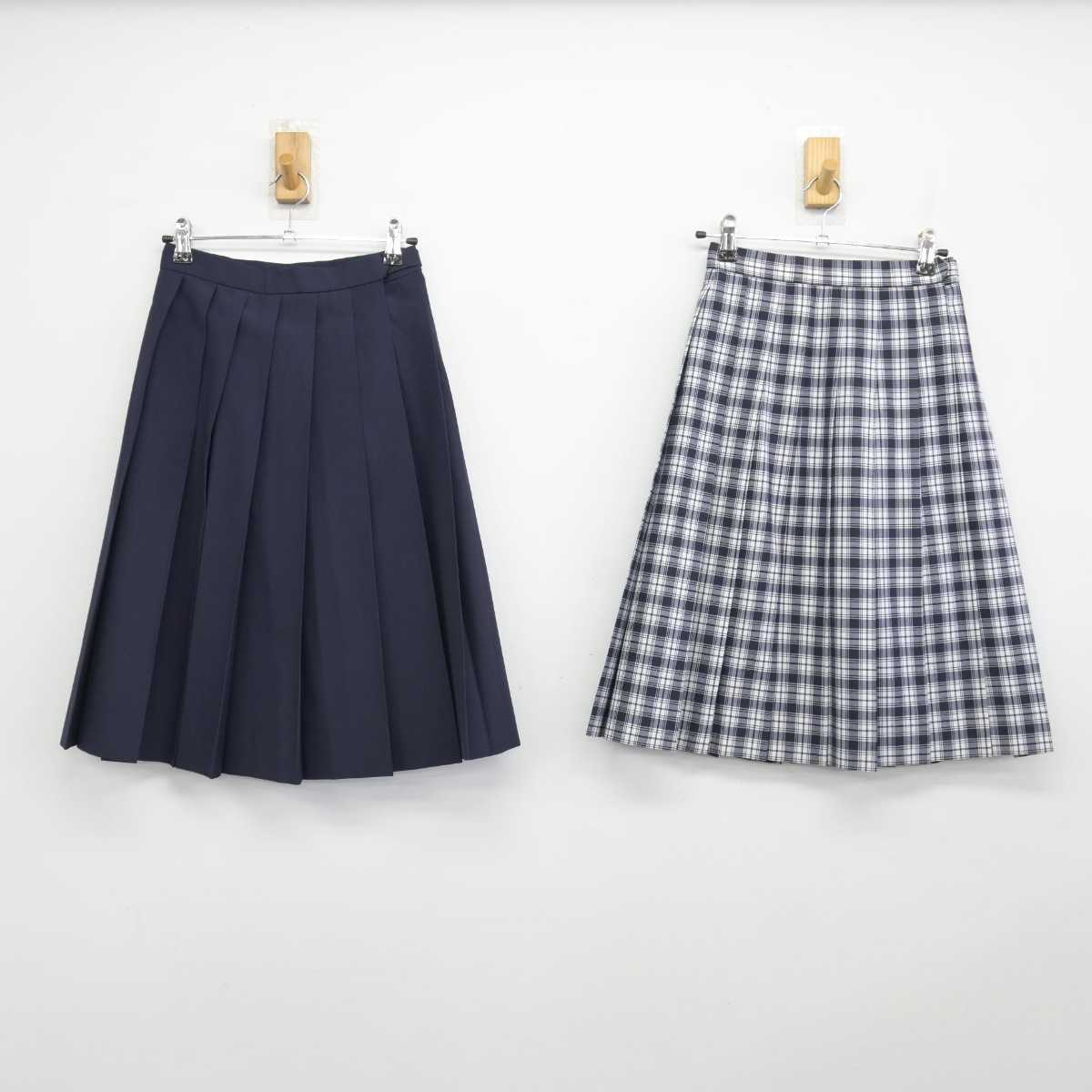 【中古】千葉県 聖徳大学附属女子高等学校 女子制服 2点 (スカート) sf046728