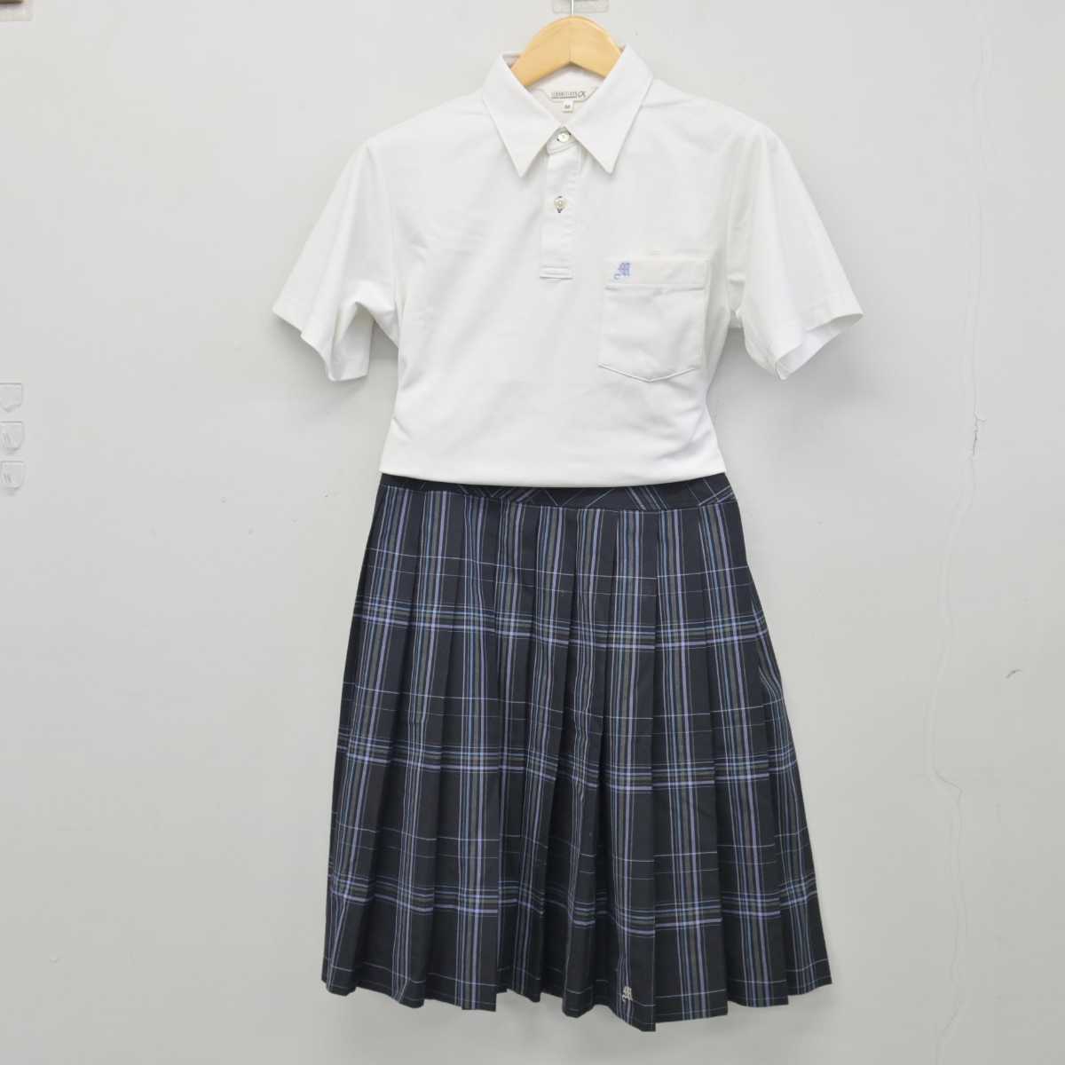 【中古】大阪府 茨田中学校 女子制服 2点 (シャツ・スカート) sf046765