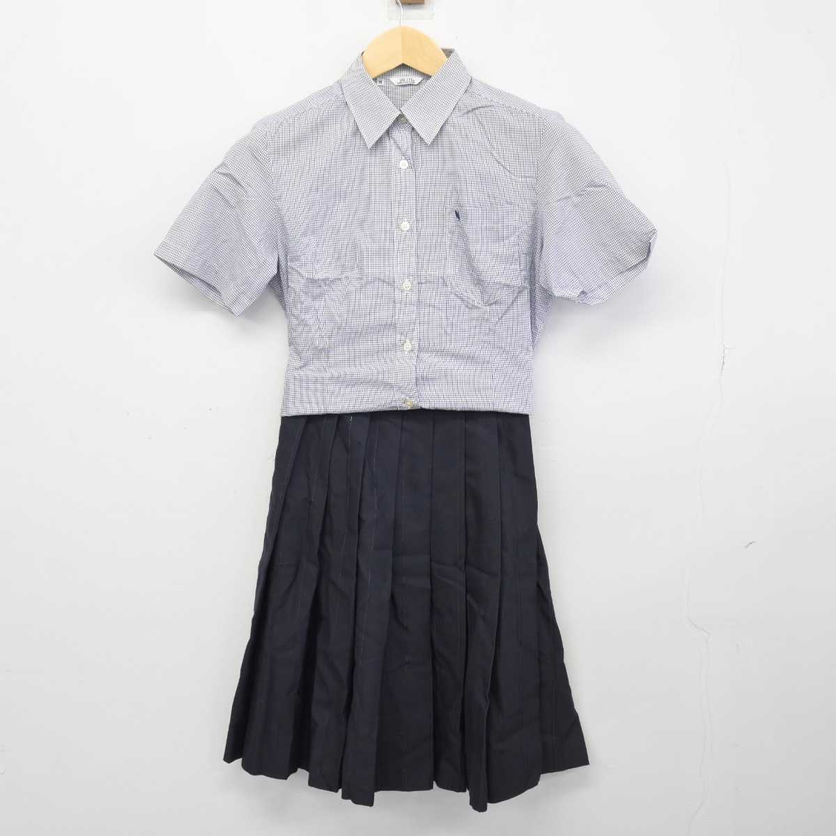 【中古】神奈川県 横浜清風高等学校 女子制服 3点 (シャツ・スカート) sf046785