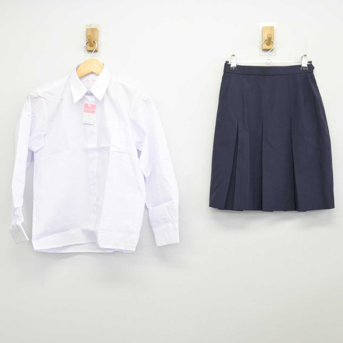 【中古】神奈川県 今宿中学校 女子制服 2点 (シャツ・スカート) sf046789