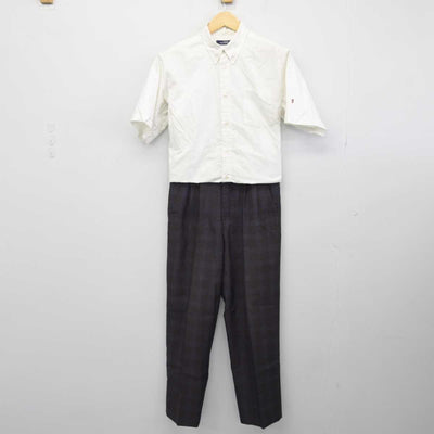 【中古】愛知県 岩倉総合高等学校 男子制服 2点 (シャツ・ズボン) sf046800