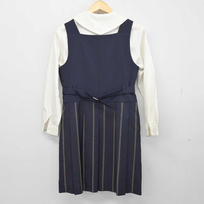 【中古】佐賀県 佐賀清和高等学校 女子制服 3点 (シャツ・シャツ・ジャンパースカート) sf046806