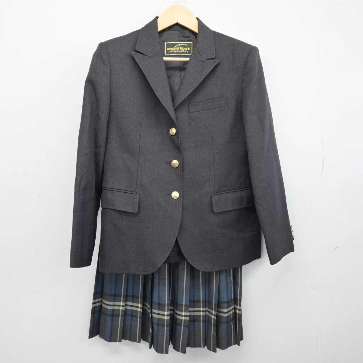 【中古】東京都 三田高等学校 女子制服 2点 (ブレザー・スカート) sf046814