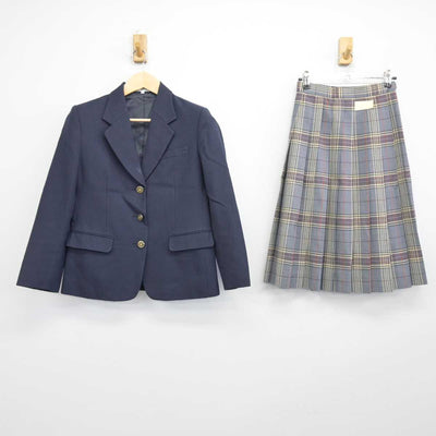 【中古】佐賀県 唐津南高等学校 女子制服 2点 (ブレザー・スカート) sf046816