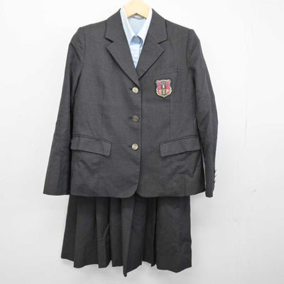 【中古】千葉県 千葉英和高等学校 女子制服 4点 (ブレザー・シャツ・スカート) sf046820