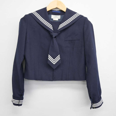 【中古】千葉県 さつきが丘中学校 女子制服 3点 (セーラー服・スカート) sf046826