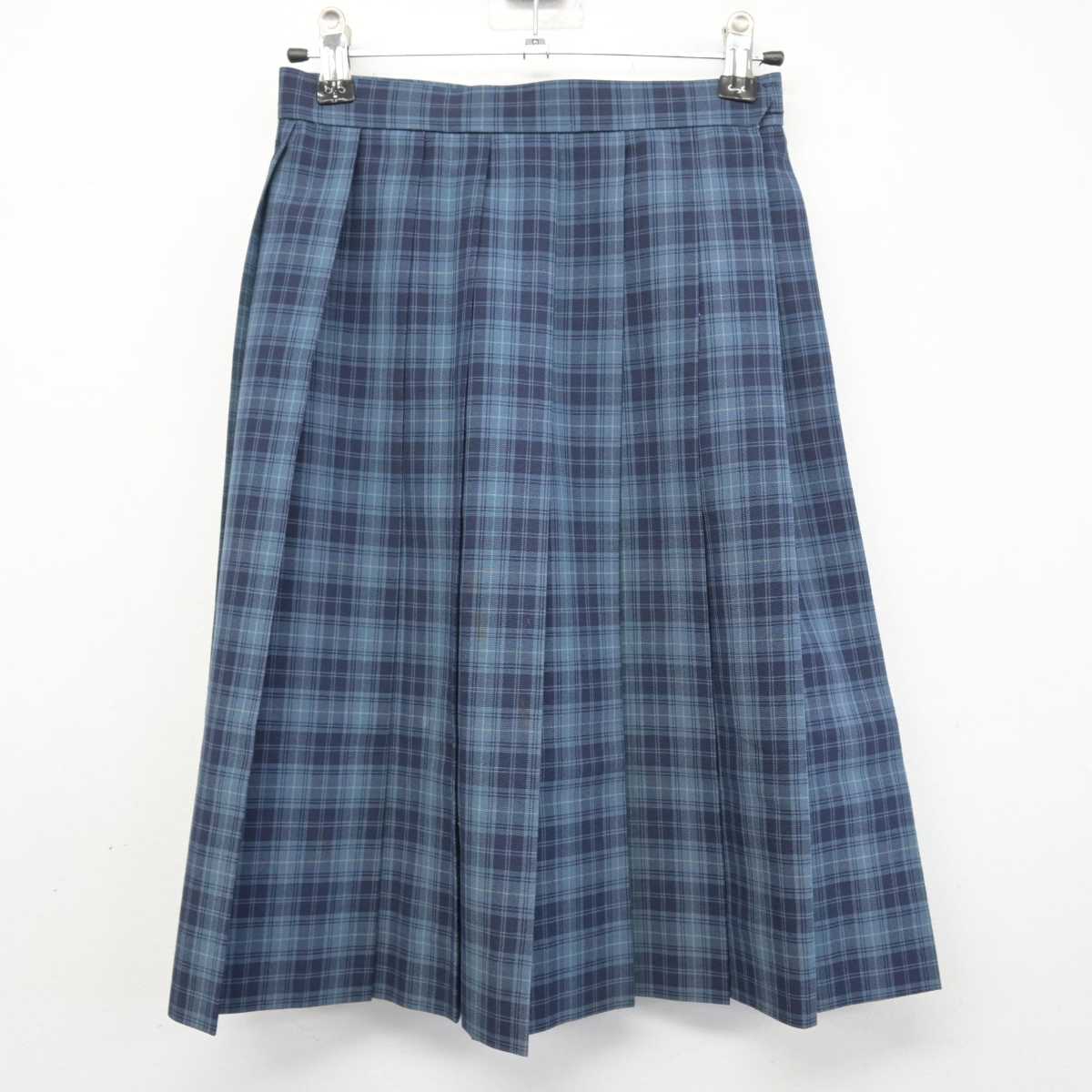 【中古】千葉県 敬愛学園高等学校 女子制服 2点 (ニットベスト・スカート) sf046829