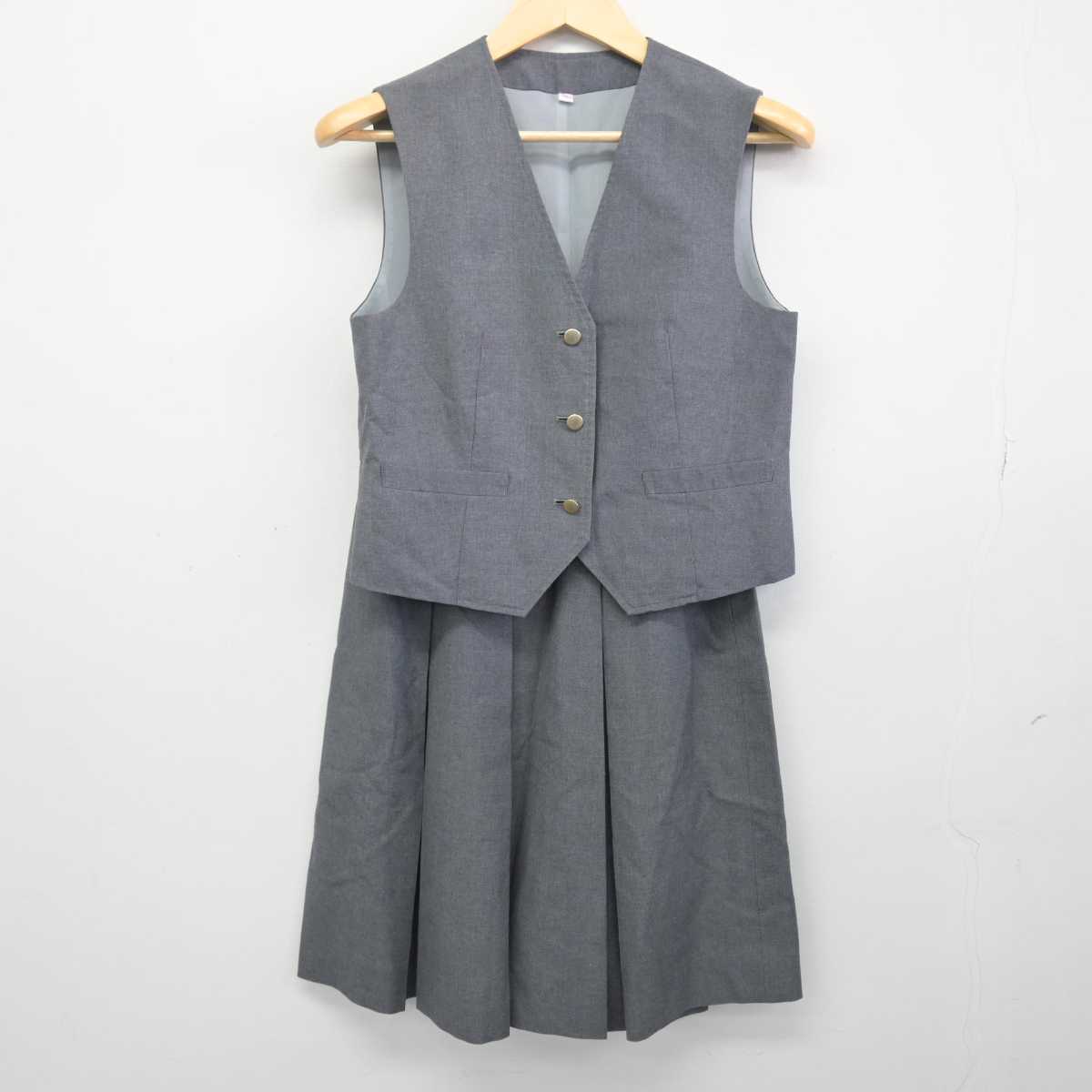 【中古】埼玉県 さいたま市立第二東中学校 女子制服 2点 (ベスト・スカート) sf046842