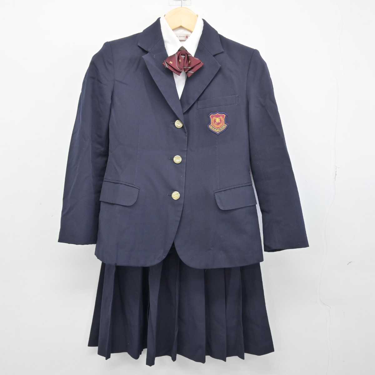 【中古】埼玉県 春日部共栄中学高等学校 女子制服 4点 (ブレザー・シャツ・スカート) sf046843