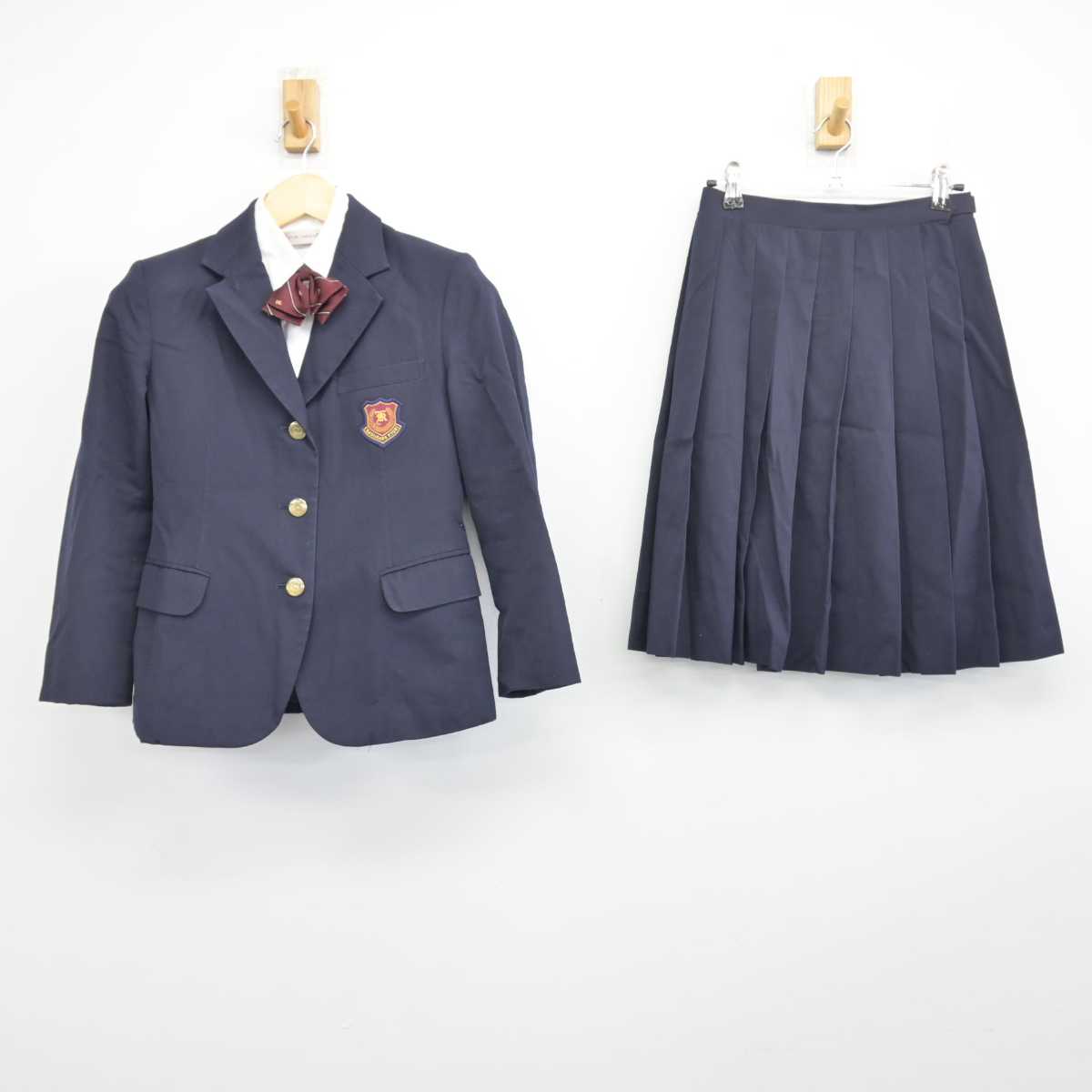 【中古】埼玉県 春日部共栄中学高等学校 女子制服 4点 (ブレザー・シャツ・スカート) sf046843