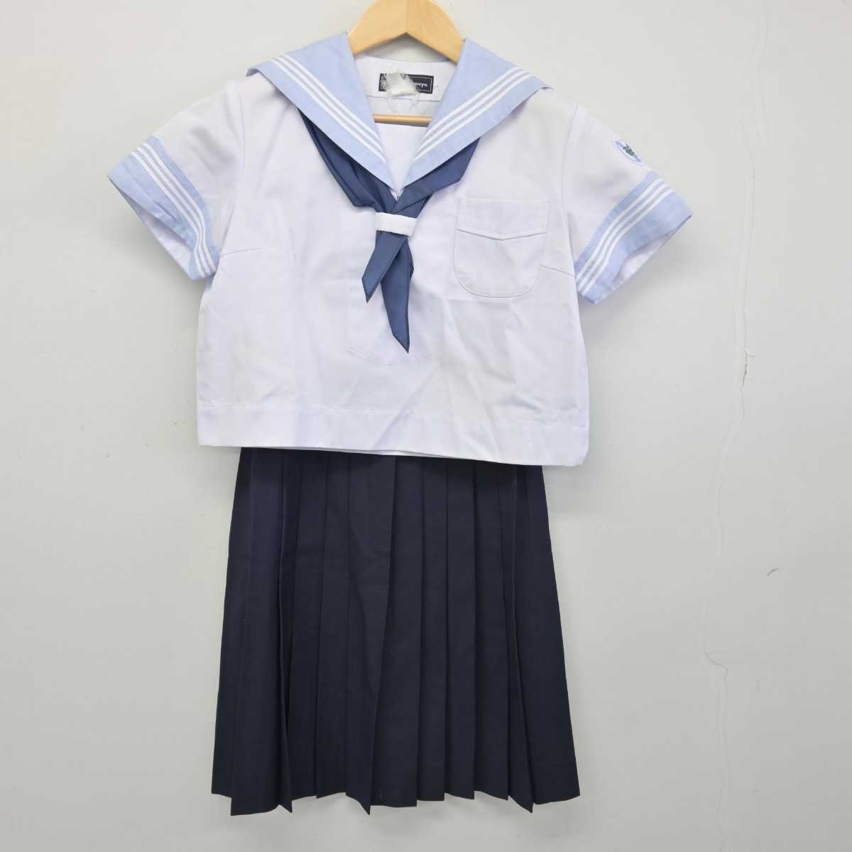 【中古】神奈川県 横浜隼人高等学校 女子制服 4点 (セーラー服・スカート) sf046854