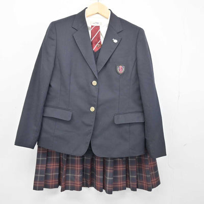 【中古】宮城県 大崎中央高等学校 女子制服 6点 (ブレザー・ニット・シャツ・スカート) sf046857