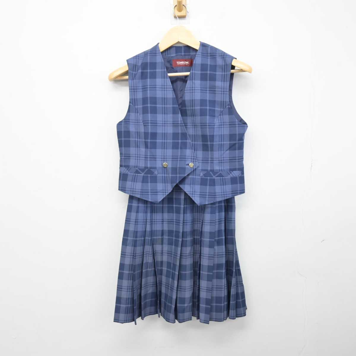 【中古】北海道 東海大学第四高等学校 女子制服 4点 (ブレザー・ベスト・スカート) sf046861