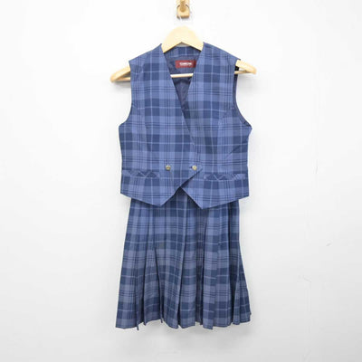 【中古】北海道 東海大学第四高等学校 女子制服 4点 (ブレザー・ベスト・スカート) sf046861