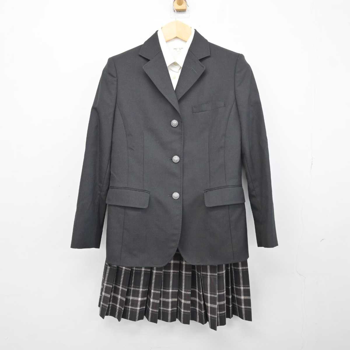 【中古】愛知県 岡崎城西高等学校 女子制服 5点 (ブレザー・シャツ・スカート) sf046870