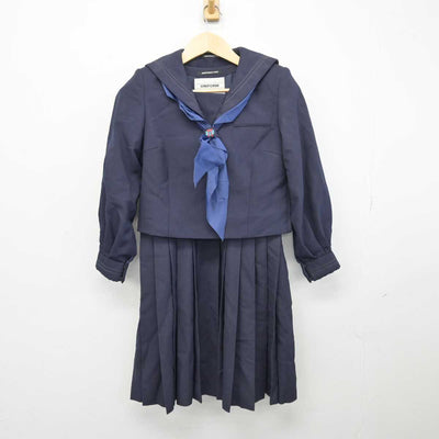 【中古】東京都 目黒区立第十一中学校 女子制服 3点 (セーラー服・ジャンパースカート・スカート) sf046873