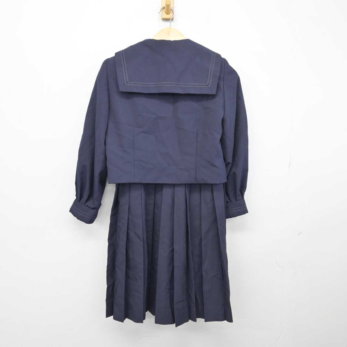 【中古】東京都 目黒区立第十一中学校 女子制服 3点 (セーラー服・ジャンパースカート・スカート) sf046873