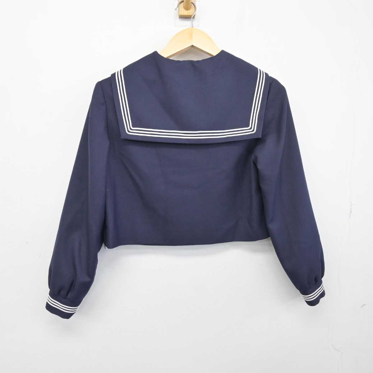 【中古】福岡県 筑紫女学園中学校 女子制服 1点 (セーラー服) sf046883