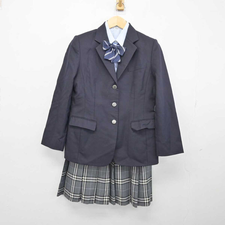 【中古】福岡県 美萩野女子高等学校 女子制服 4点 (ブレザー・シャツ・スカート) sf046894