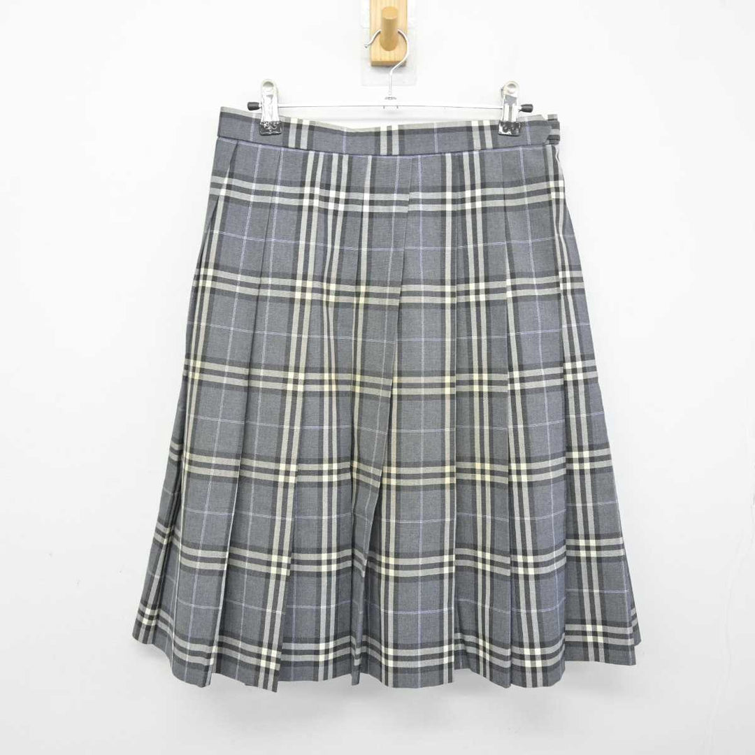 【中古】福岡県 美萩野女子高等学校 女子制服 3点 (ニットベスト・シャツ・スカート) sf046896