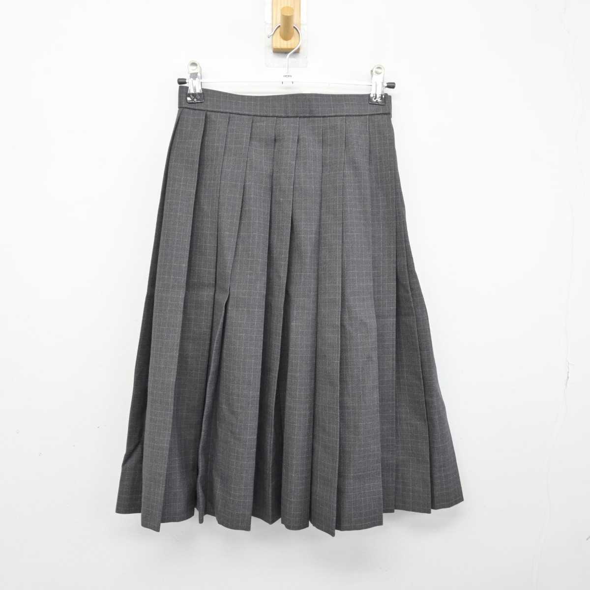 【中古】北海道 平岸高等学校 女子制服 4点 (ブレザー・ニット・スカート) sf046898