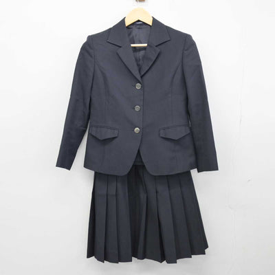 【中古】福岡県 福岡大学附属大濠中学校高等学校 女子制服 3点 (ブレザー・ニット・スカート) sf046910