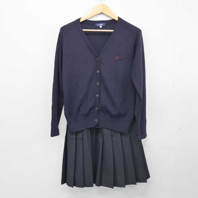 【中古】福岡県 福岡大学附属大濠中学校高等学校 女子制服 3点 (ブレザー・ニット・スカート) sf046910