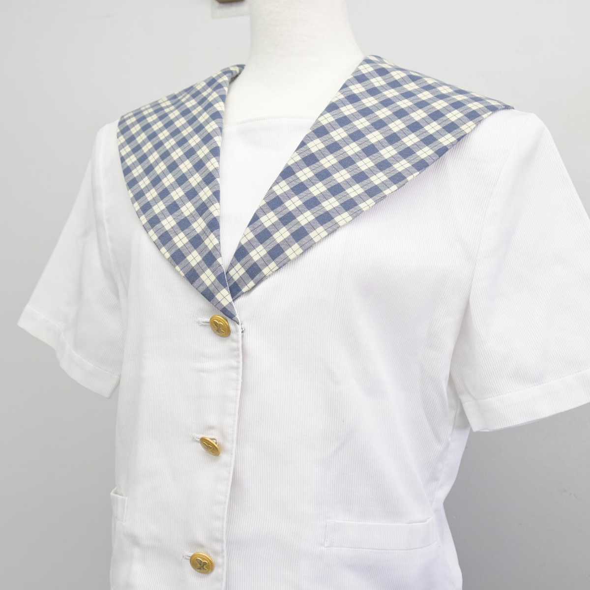 【中古】岡山県 就実中学校 女子制服 3点 (セーラー服・スカート) sf046918