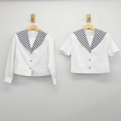 【中古】岡山県 就実中学校 女子制服 2点 (セーラー服・セーラー服) sf046919