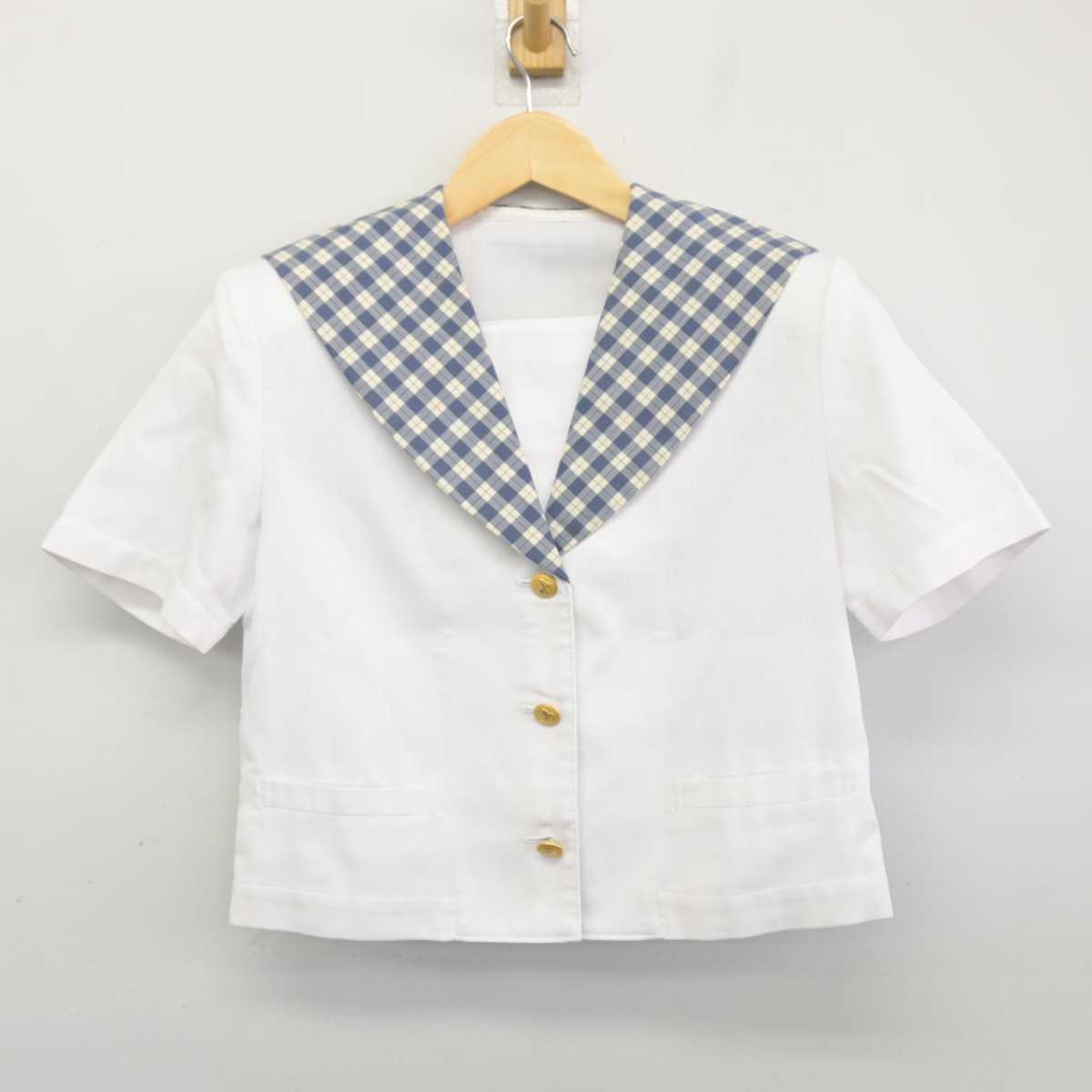 【中古】岡山県 就実中学校 女子制服 2点 (セーラー服・セーラー服) sf046919