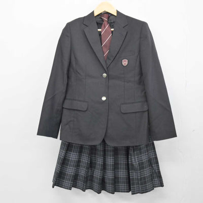 【中古】兵庫県 篠山高等学校 女子制服 4点 (ブレザー・スカート) sf046921